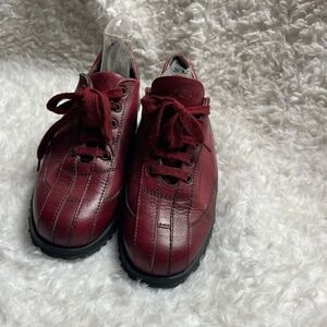 Hogan leather Burgundy lace up shoes rubber soles made in Italy EUR SZ38